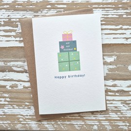 'Happy Birthday!' Pastel Presents Birthday Card 'Happy Birthday!' Pastel Presents Birthday Card