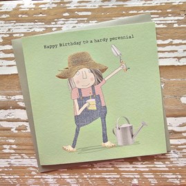 'Happy Birthday To A Hardy Perennial' Birthday Card 'Happy Birthday To A Hardy Perennial' Birthday Card