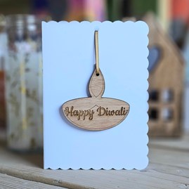 Diwali Gifts Wooden Sentiment Token Gifts Keepsake Gifts Religious Gifts Diwali Cards