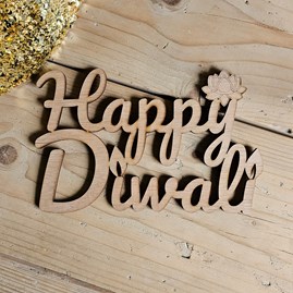 'Happy Diwali' Wooden Word Decoration Diwali Gifts Diwali Celebration Gifts Sentiment Gifts Home Decoration Gifts