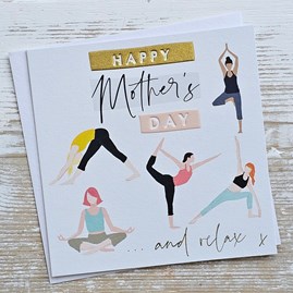 'Happy Mother's Day' Yoga Card 'Happy Mother's Day' Yoga Card