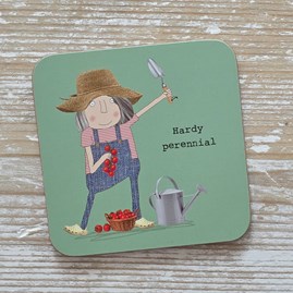 'Hardy Perennial' Drinks Coaster Rosie Made A Thing Coaster Funny Gifts Novelty Humourous Humour Quirky Gifts