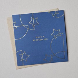 'Have A Blessed Eid' Stars Card