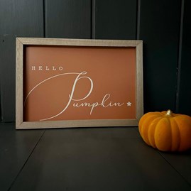 'Hello Pumpkin' Framed Halloween Print 'Hello Pumpkin' Framed Halloween Print