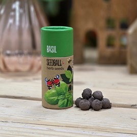 Herb Seed Balls in a Tube - Basil Garden Seed Balls Gifts For Gardeners Mother's Day Gifts Grow Your Own Herb Gifts Scatter Seeds