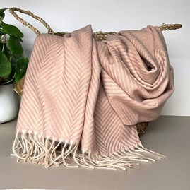 Herringbone Scarf in Pink Gifts For Women Scarves And Accessories Herringbone Scarf Pink Super Soft