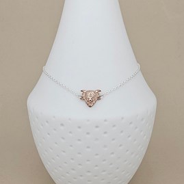 Highland Cow Bracelet in Rose Gold Plate Highland Cow Bracelet in Rose Gold Plate