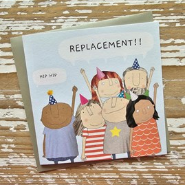'Hip Hip Replacement!!' Card