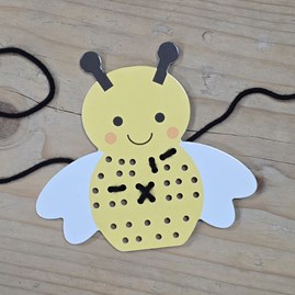 Honey Bee Stitching Kit Orange Tree Children's Activity Toy Gifts For Toddlers Creative Threading Honey Bee Stitching Kits