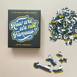 'How Are We Not Famous?' 100 Piece Shaped Jigsaw Puzzle 'How Are We Not Famous?' 100 Piece Shaped Jigsaw Puzzle