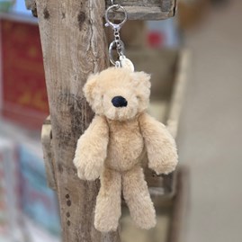Hudson The Plush Light Brown Teddy Bear Keyring Hudson The Plush Light Brown Teddy Bear Keyring