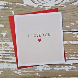 'I Love You' Heart Card