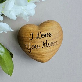 Engraved Wooden Heart Gifts For Mother's Day Birthday Gifts I Love You Mum Gifts For Mum