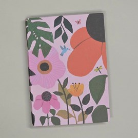 Illustrated Journal - 'Sunday Morning' Home Accessories Pink Flower Daily Planner Notepad Memo Pads Notebooks Organisers