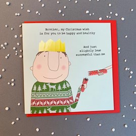 'Brother, My Christmas Wish...' Christmas Card 'Brother, My Christmas Wish...' Christmas Card