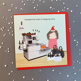 'Unexpected Item In...' Christmas Card 'Unexpected Item In...' Christmas Card