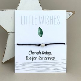 'Cherish Today, Live For Tomorrow' Wish Bracelet