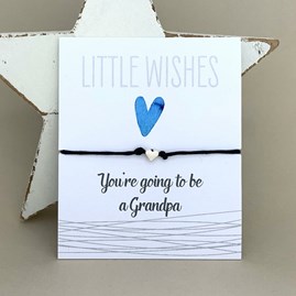 'You're Going To Be A Grandpa' Wish Bracelet