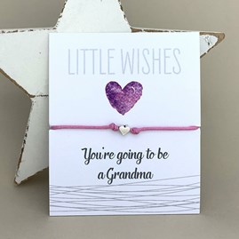 'You're Going To Be A Grandma' Wish Bracelet