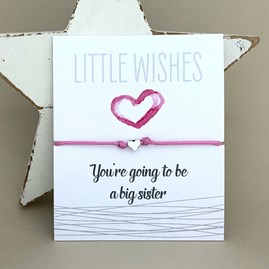 'You're Going To Be A Big Sister' Wish Bracelet
