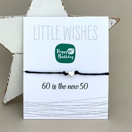 '60 Is The New 50' Wish Bracelet '60 Is The New 50' Wish Bracelet