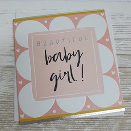 'Beautiful Baby Girl' Card 'Beautiful Baby Girl' Card