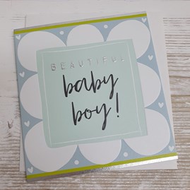 'Beautiful Baby Boy' Card