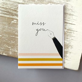 'Miss You' Greetings Card 'Miss You' Greetings Card