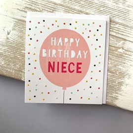 'Happy Birthday Niece' Greetings Card 'Happy Birthday Niece' Greetings Card