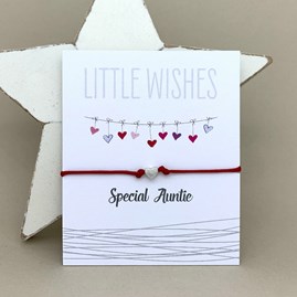 'Special Auntie' Wish Bracelet 'Special Auntie' Wish Bracelet