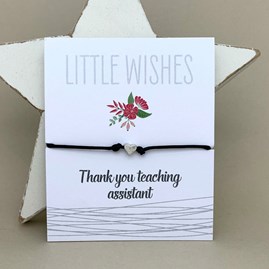 'Thank You Teaching Assistant' Wish Bracelet Thank You Teacher Gifts Thank You Bracelets Cotton Wish Bracelets