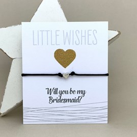 'Will You Be My Bridesmaid?' Wish Bracelet