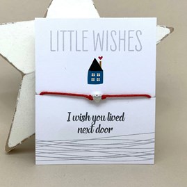 'I Wish You Lived Next Door' Wish Bracelet