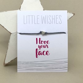 'I Love Your Face' Wish Bracelet