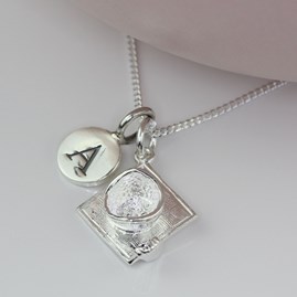 Personalised Graduation Silver Charm Necklace Personalised Graduation Silver Charm Necklace
