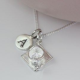 Personalised Graduation Silver Charm Necklace