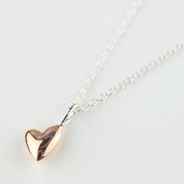 Devotion 18ct Rose Gold Plated Heart Necklace