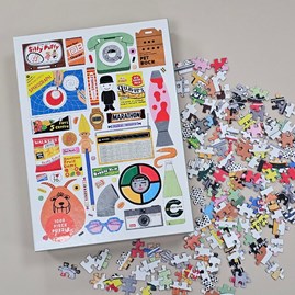 In The 70s 1000 Piece Jigsaw Puzzle Family Fun Retro Jigsaw Puzzle Gifts For Mother's Day Gifts Father's Day Gifts