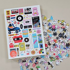 In The 80s 1000 Piece Jigsaw Puzzle Family Fun Retro Jigsaw Puzzle Gifts For Mother's Day Gifts Father's Day Gifts