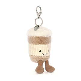 Jellycat Amuseable Coffee-To-Go Bag Charm Jellycat bag charm Jellycat Amuseable Coffee-To-Go Bag Charm plush cup
