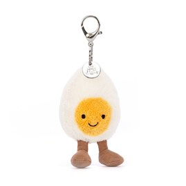 Jellycat Amuseable Happy Boiled Egg Bag Charm Jellycat bag charm Jellycat egg Jellycat Amuseable Happy Boiled Egg bag charm plush keyring