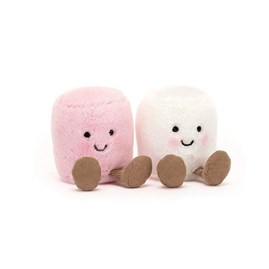 Jellycat marshmallow jellycat marshmallows  marshmallow jellycat plush pink and white
