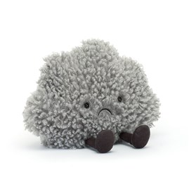 Jellycat Amuseable Storm Cloud Jellycat cloud cloud jellycat Jellycat Amuseable Storm Cloud plush grey frown