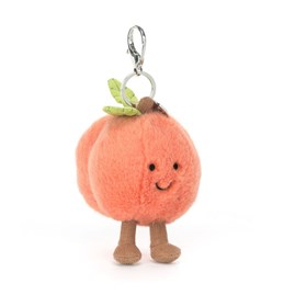 Super Soft Jellycat Plush Soft Toys Collectables Amuseables Peach Bag Charm Keyring