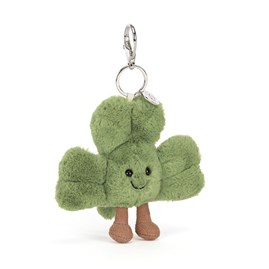 Jellycat Amuseables Siofra Shamrock Bag Charm Super Soft Jellycat Plush Soft Toys Collectables Amuseables Siofra Shamrock Bag Charm