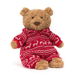 Jellycat Christmas Jellycat Teddy Bear Jellycat Bears Jellycat Bartholomew Bear Winter Pyjamas