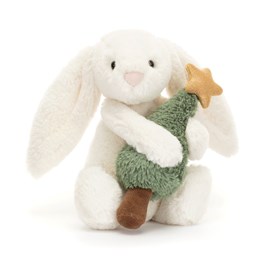 Jellycat Bashful Bunny with Christmas Tree Jellycat Christmas Jellycat Bashful Bunny Jellycat Bashful Bunnies Bunny With Christmas Tree