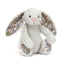 Jellycat Blossom Silver Bunny 'Bloom' Small Jellycat Easter Jellycat Bunny Jellycat Bunnies Jellycat Blossom Bunnies Soft Cuddly Toy Rabbit