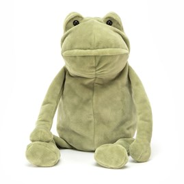 Jellycat frog frog jellycat fergus frog plush green beanie frog cute squishy