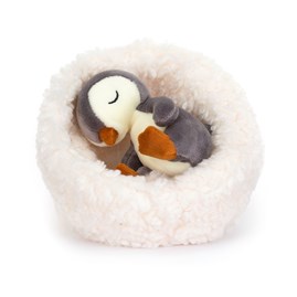 Jellycat penguin Jellycat Hibernating Penguin plush nest